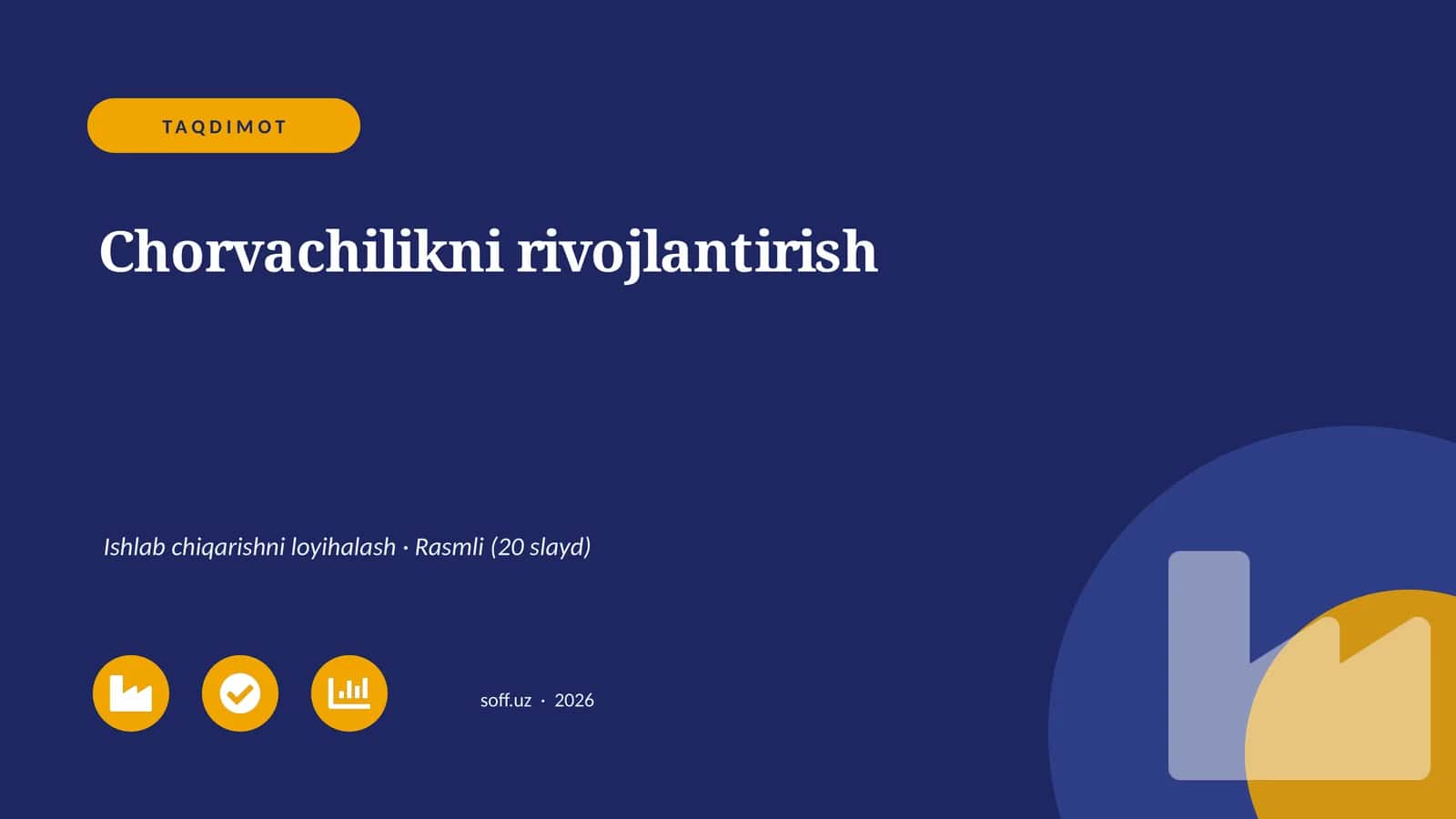Chorvachilikni rivojlantirish 1