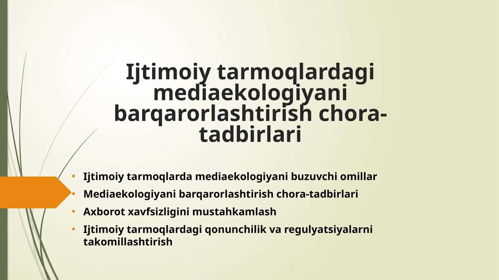 Ijtimoiy tarmoqlardagi mediaekologiyani barqarorlashtirish chora-tadbirlari 1
