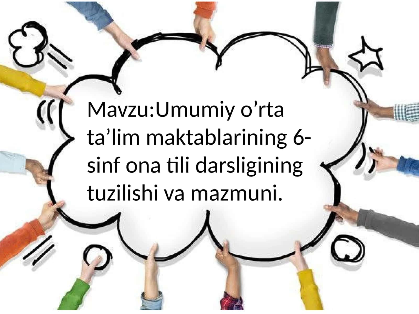 Umumiy o’rta ta’lim maktablarining6-sinf ona tili darsligining tuzilishi va mazmuni 1