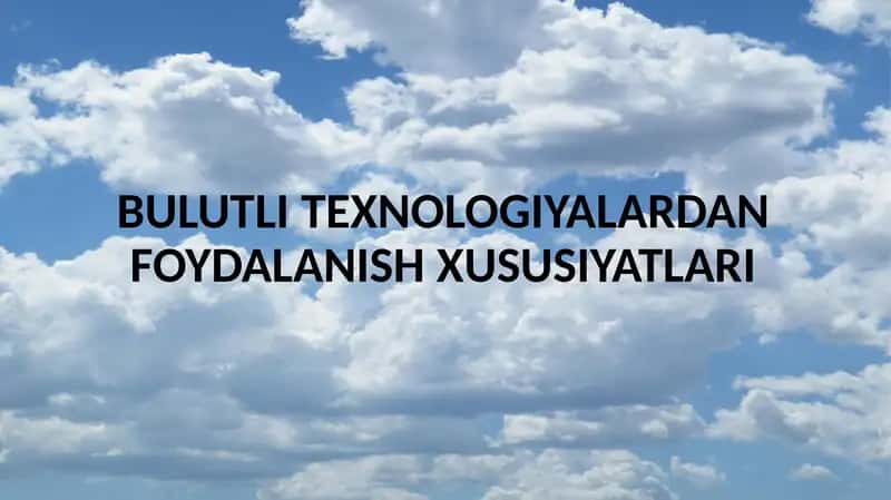 Bulutlitexnologiyalar 1
