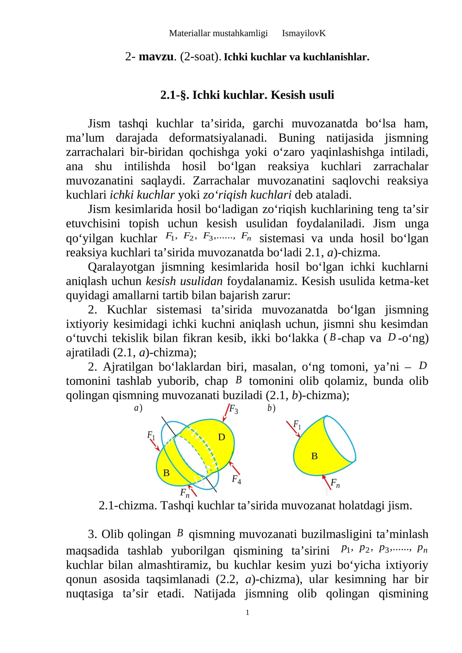 Materiallar mustahkamligi IsmayilovK 1
