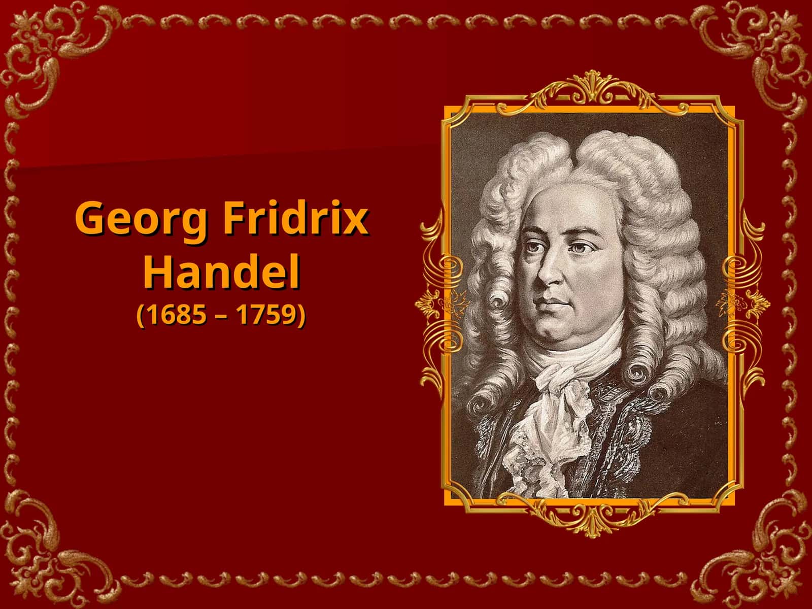 Georg Fridrix Handel 1