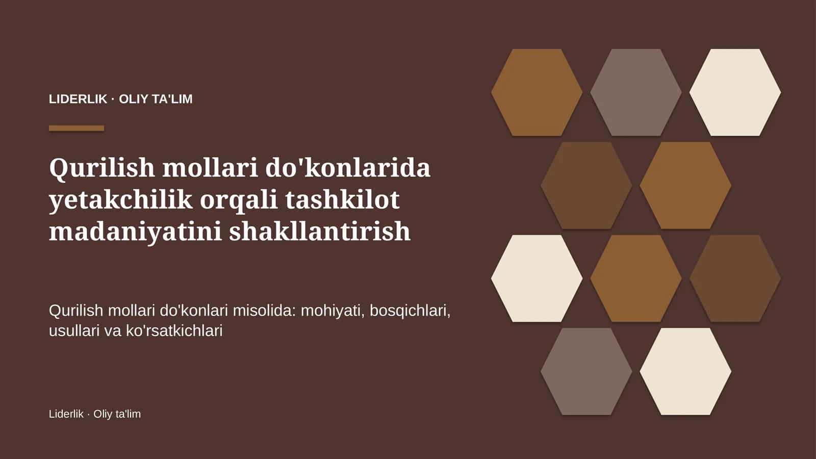 qurilish mollari do'konlarida yetakchilik orqali tashkilot madaniyatini shakllantirish 4146 1