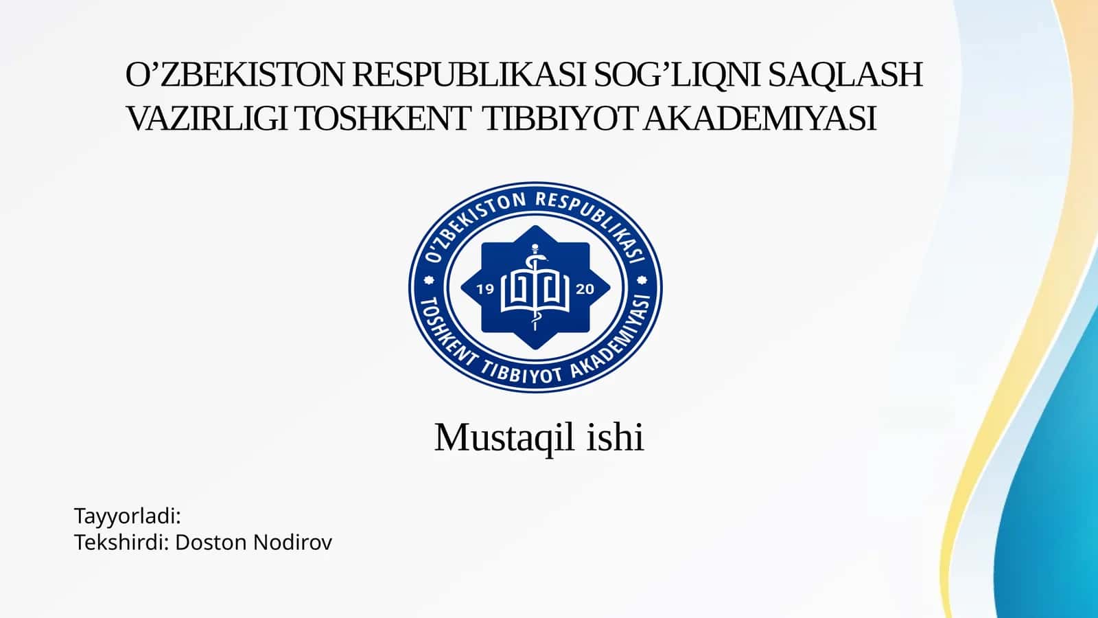 Epifizning ulturastrukturaviy tashkil etilishi va funksiyalari. 1