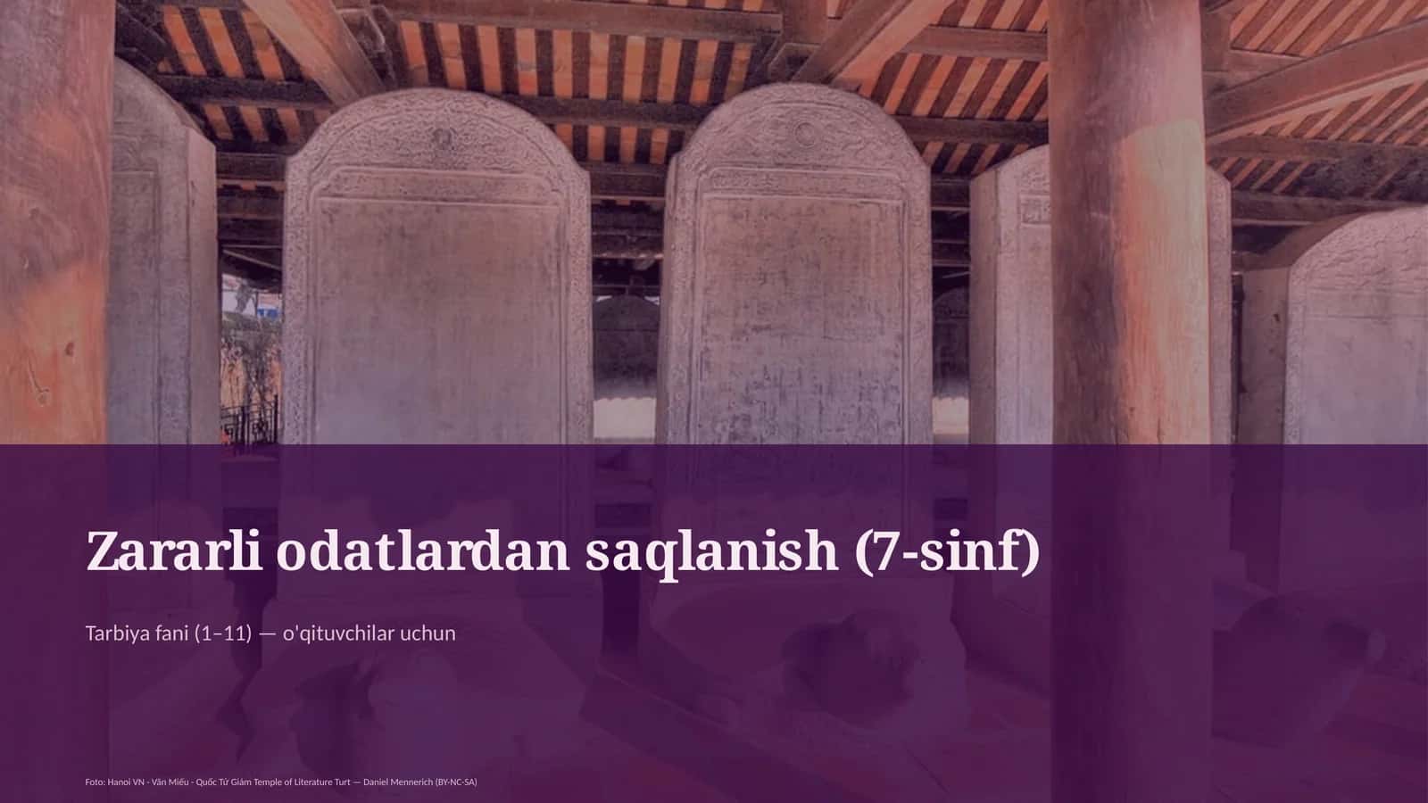 Zararli odatlardan saqlanish (7-sinf) 1