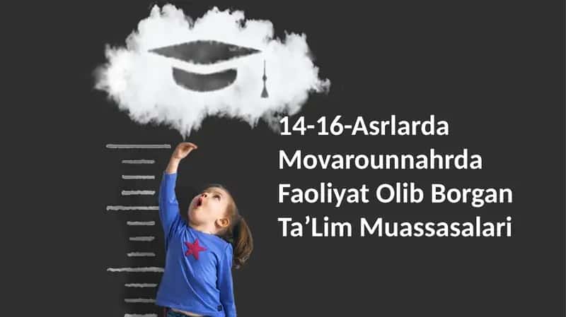 14-16-Asrlarda Movarounnahrda Faoliyat Olib Borgan TaʼLim Muassasalari 1
