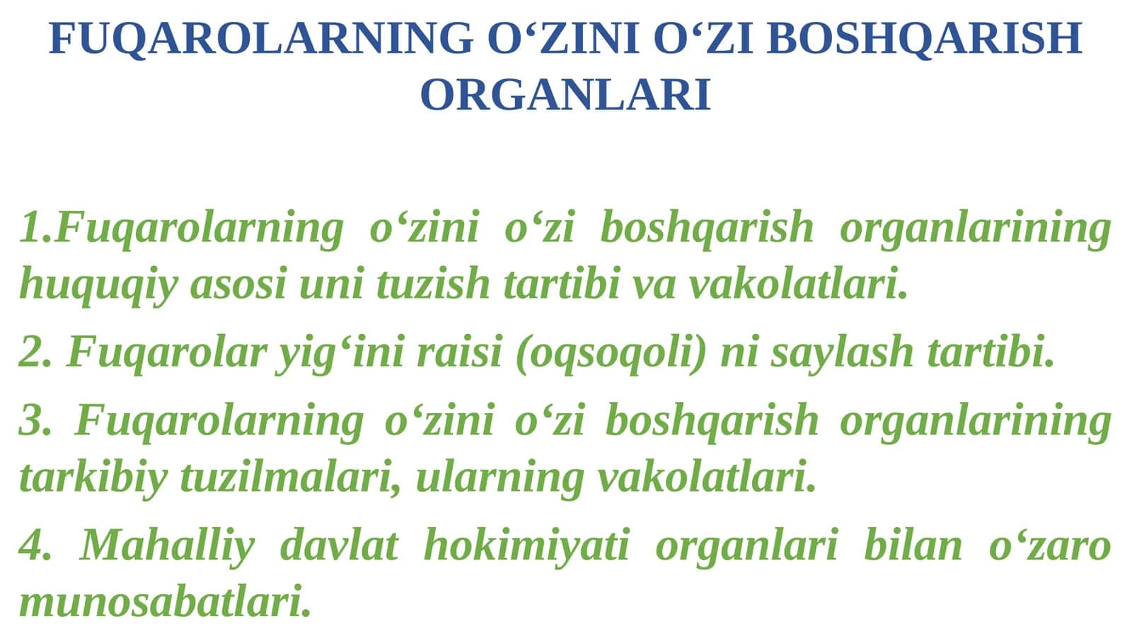 FUQAROLARNING O‘ZINI O‘ZI BOSHQARISH ORGANLARI 1