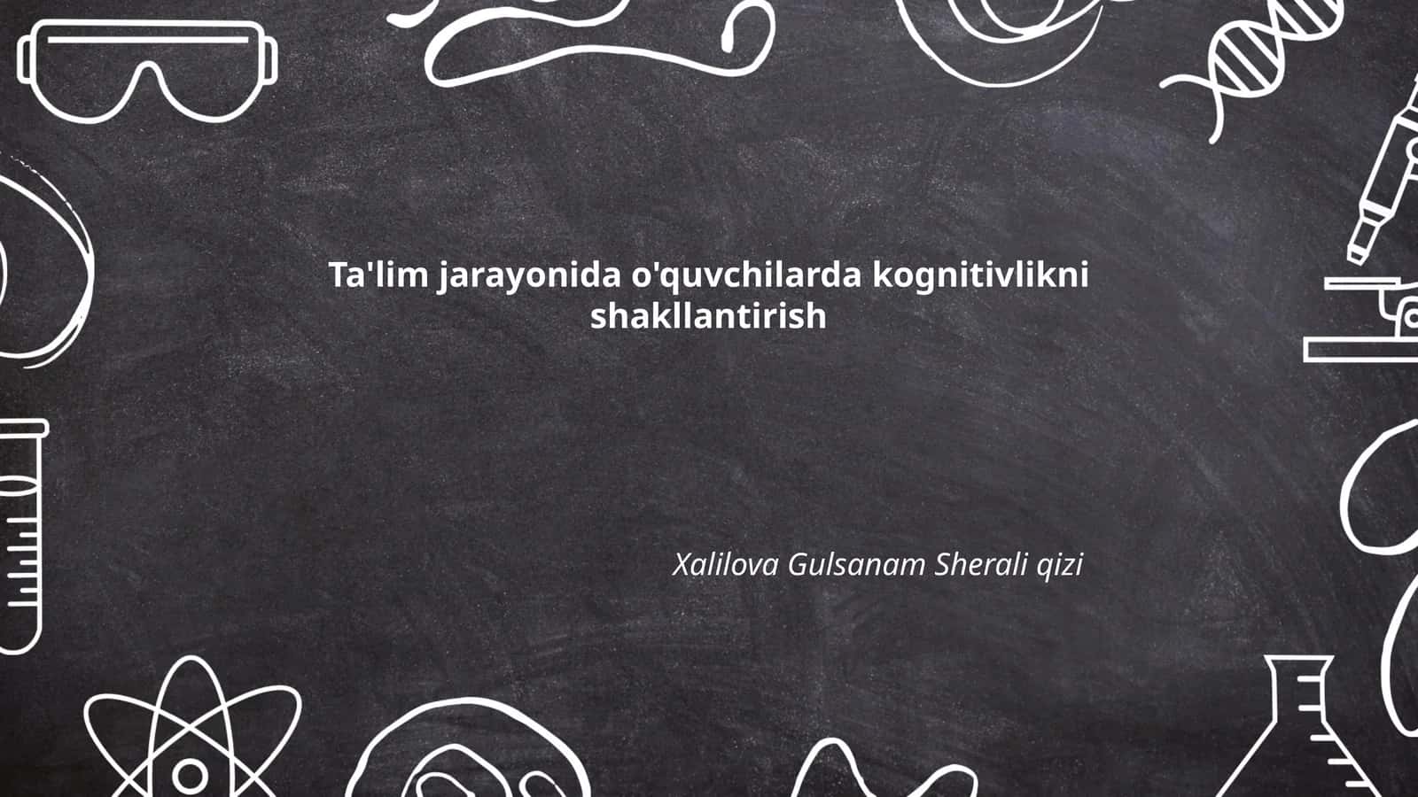 Kognitiv jarayonlar va didaktik yondashuvlar 1