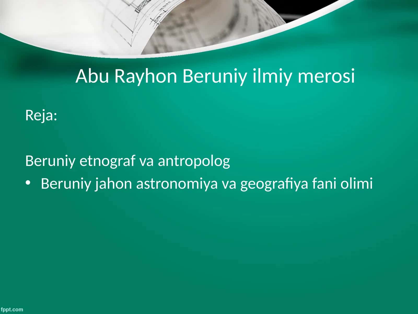 Abu Rayhon Beruniy ilmiy merosi 1