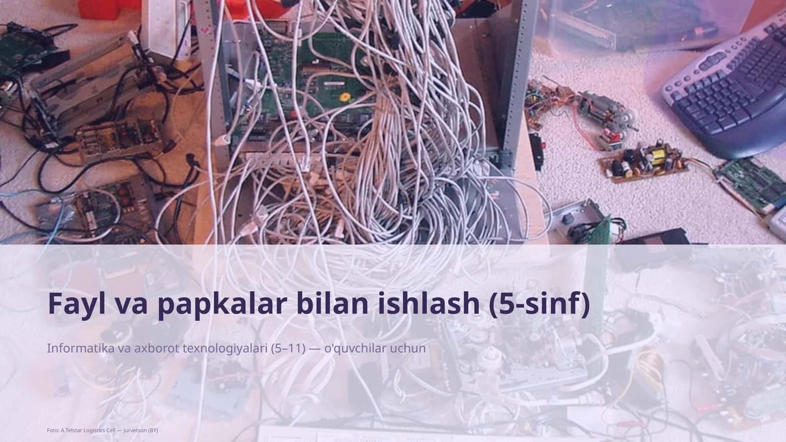 Fayl va papkalar bilan ishlash (5-sinf) - Informatika va axborot texnologiyalari (5–11) — o'quvchilar uchun 1