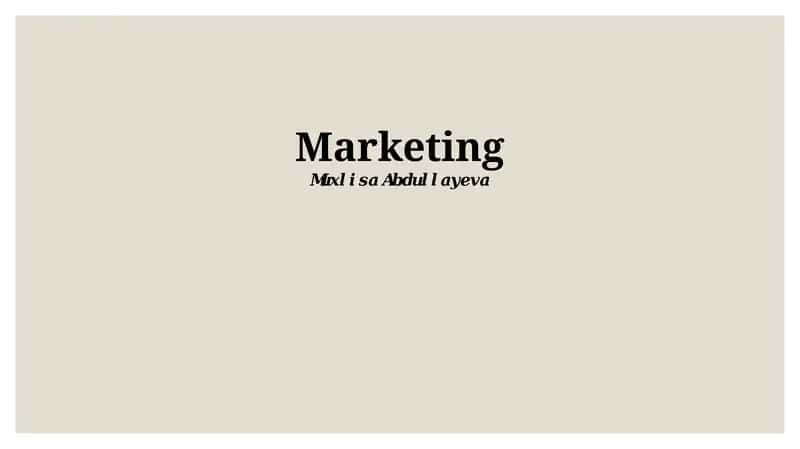 Developing a Winning Marketing Strategy 1