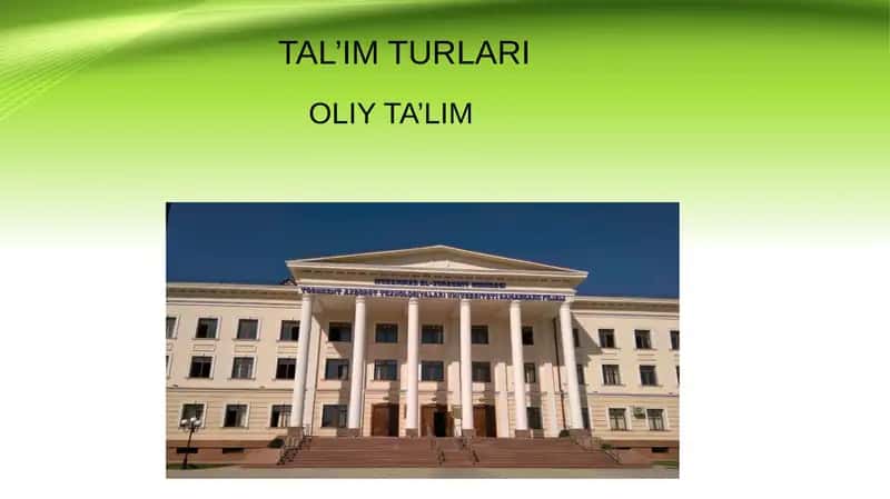 Oliy Ta’lim 1