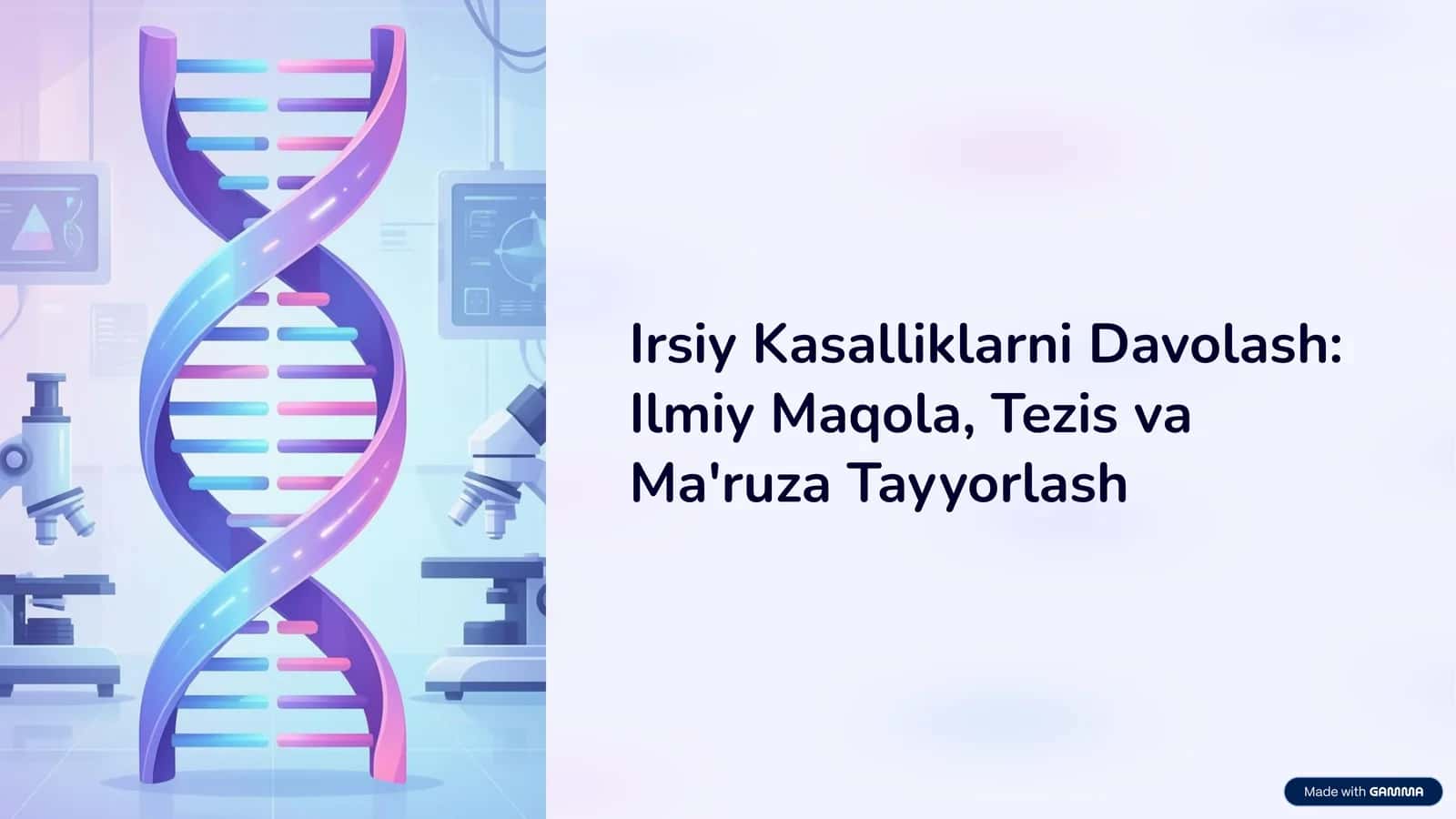 Irsiy kasalliklarni davolash 1