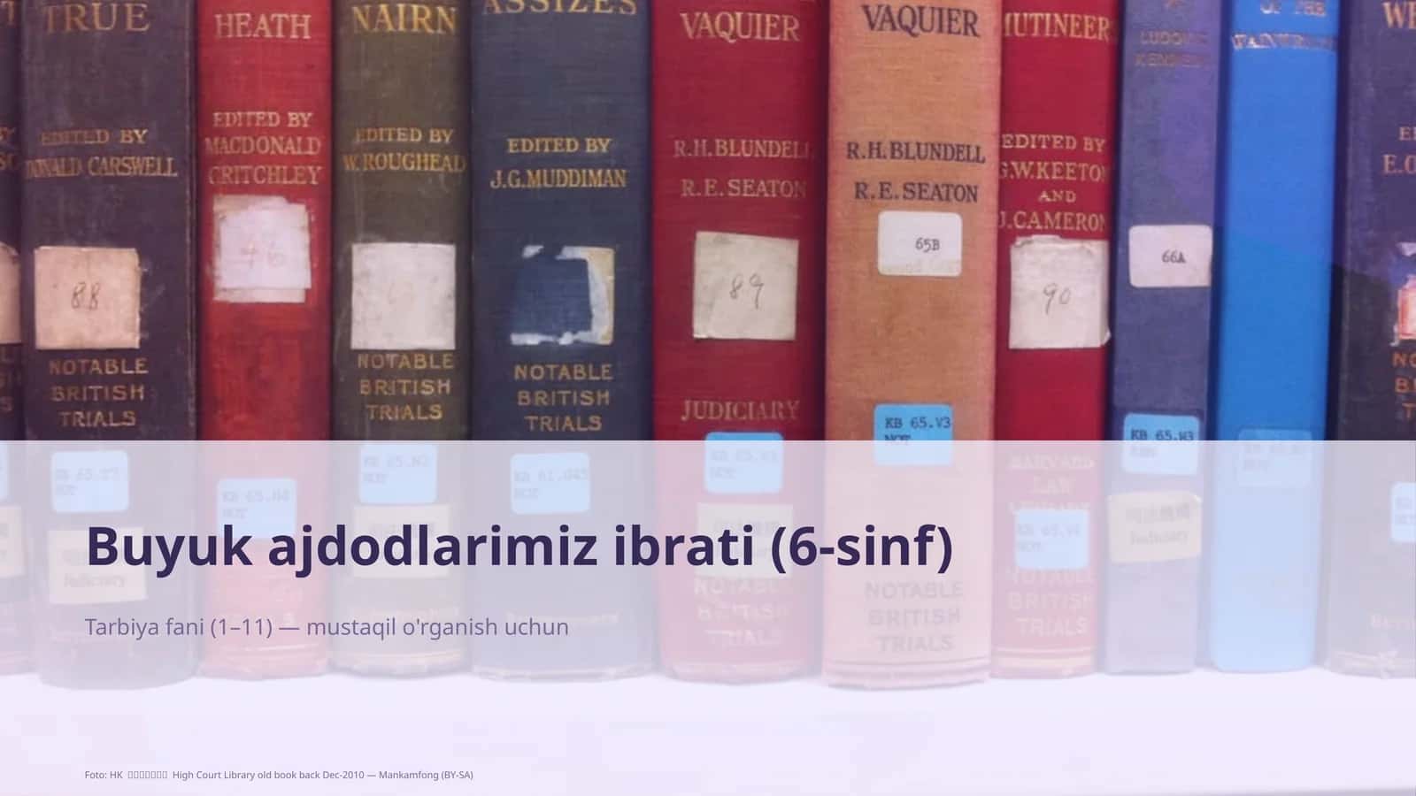 Buyuk ajdodlarimiz ibrati (6-sinf) 1