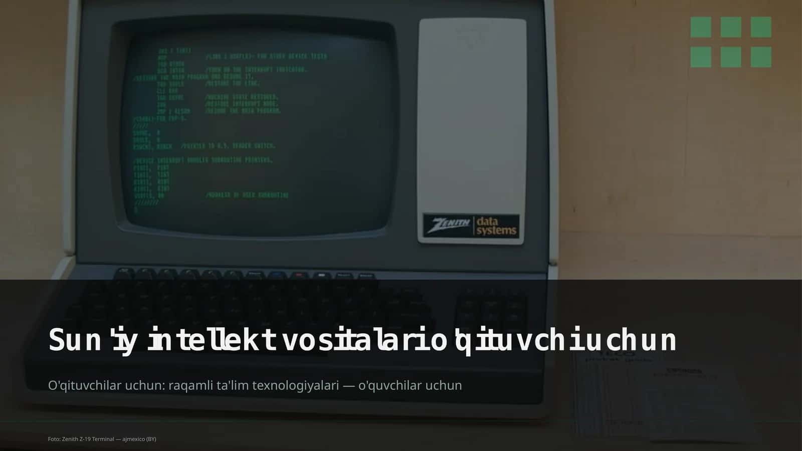 Sun'iy intellekt vositalari o'qituvchi uchun 1