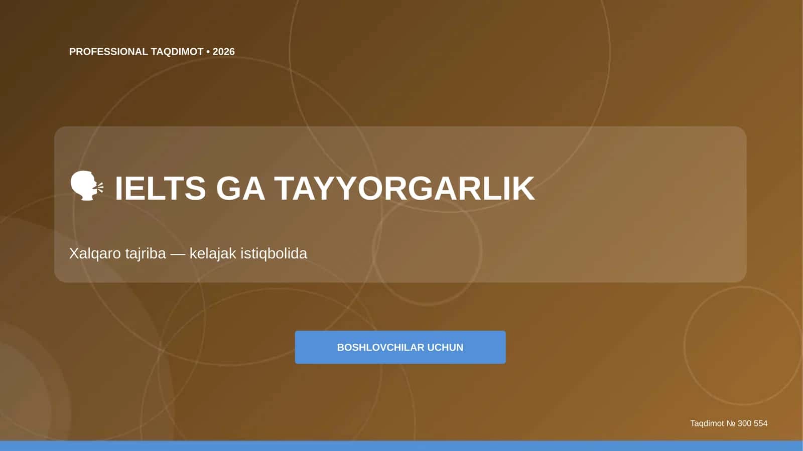 PROFESSIONAL TAQDIMOT • 2026 1