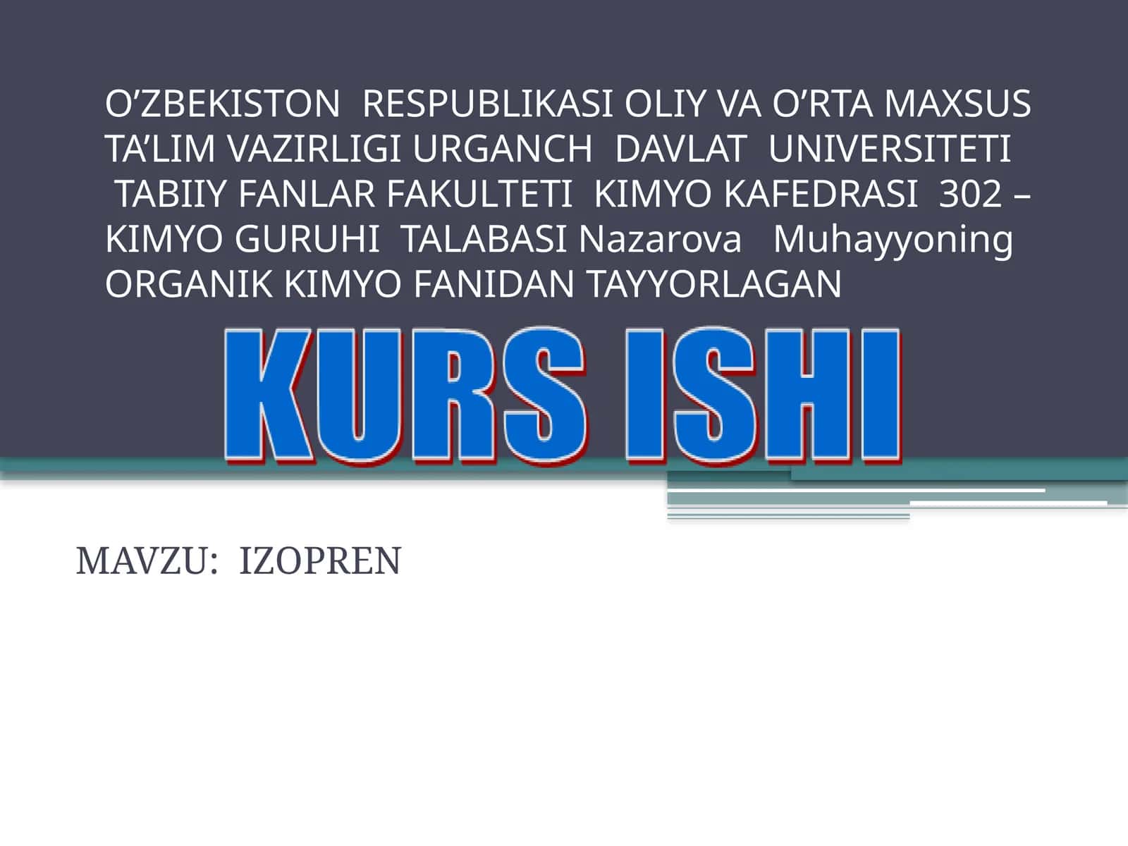 IZOPREN 1