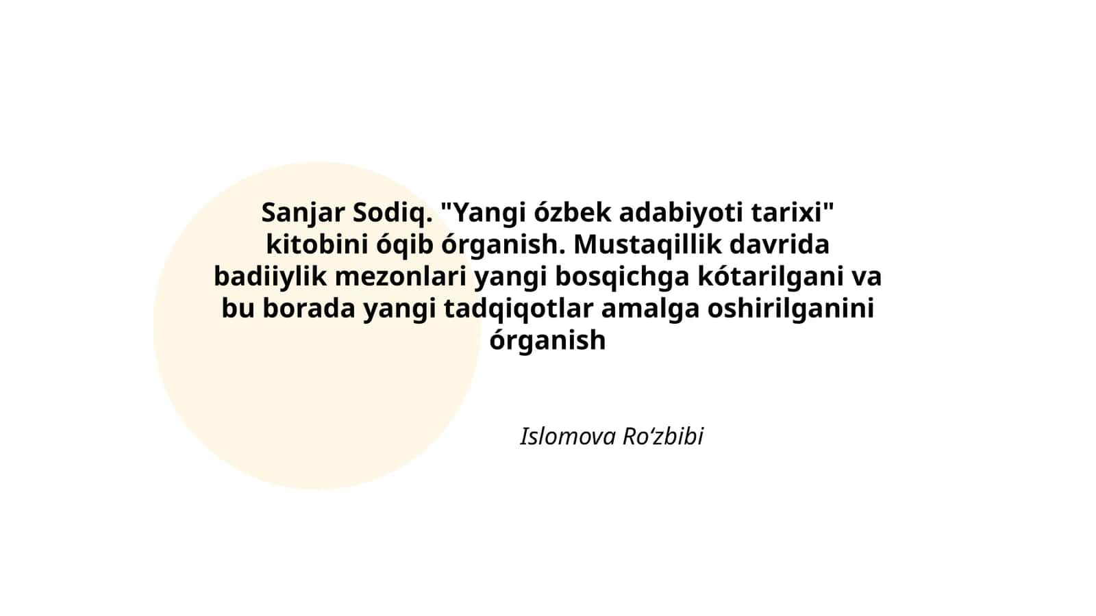 Yangi ózbek adabiyoti tarixi 1