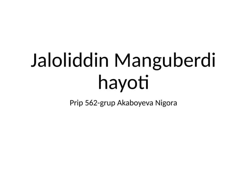 Jaloliddin Manguberdi 1