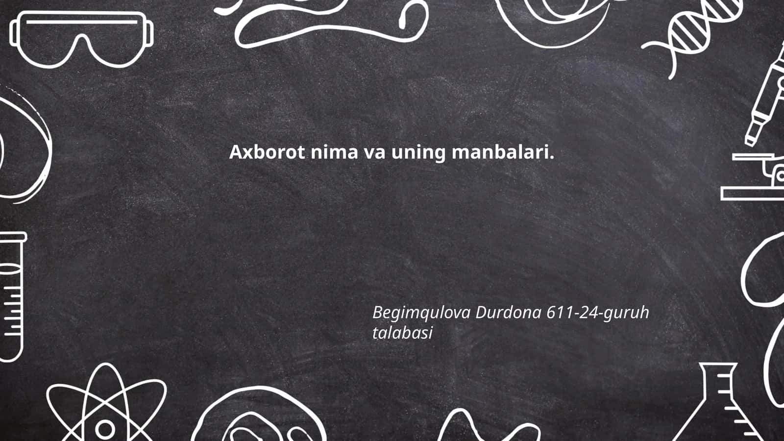 Axborot tushunchasi 1