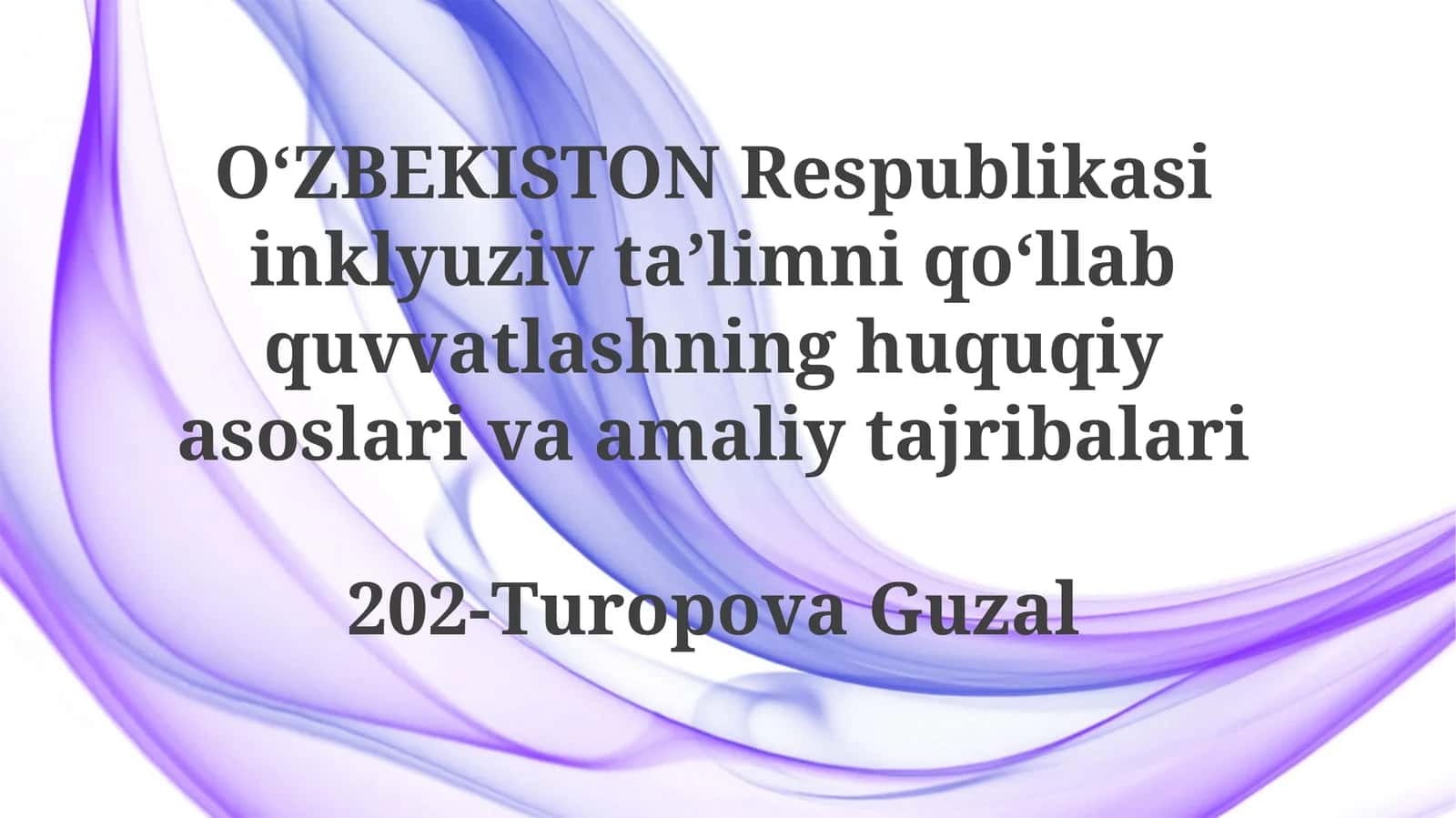 Inklyuziv Ta'limni Qo'llab-quvvatlash 1