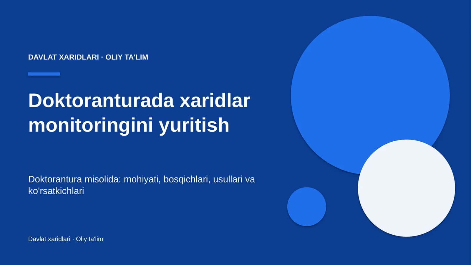 Doktoranturada xaridlar monitoringini yuritish 1