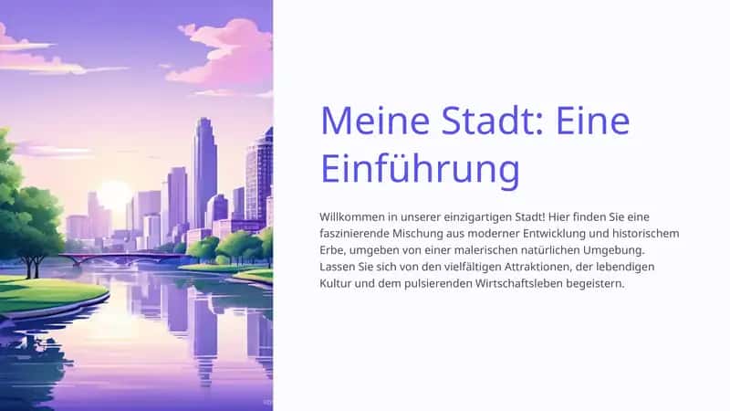 Meine Stadt: Eine Einführung 1