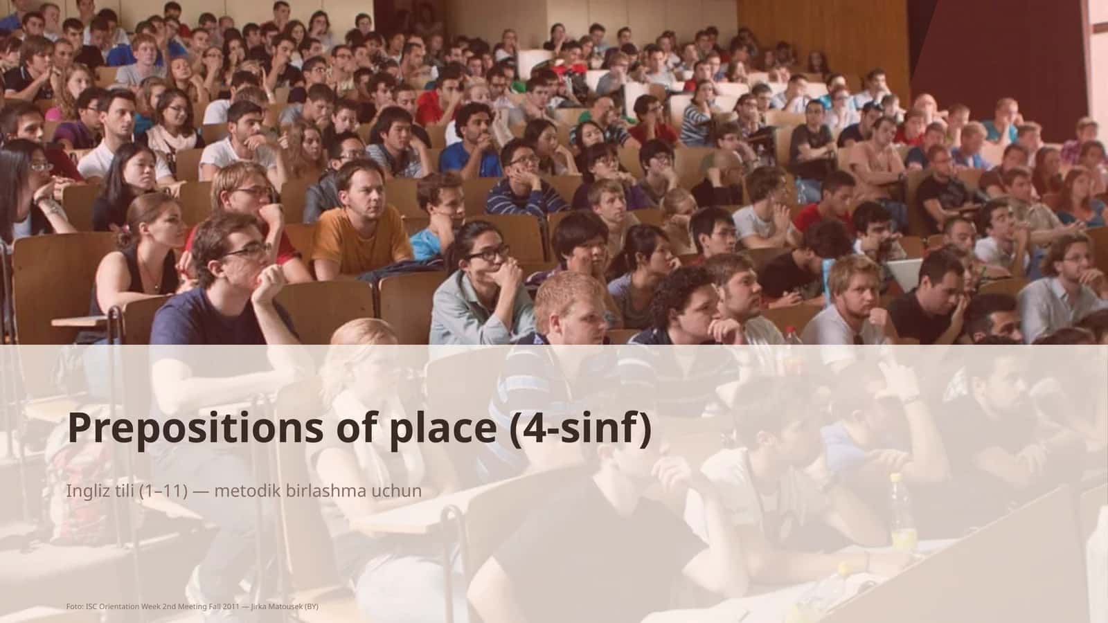 Prepositions of place (4-sinf) 1