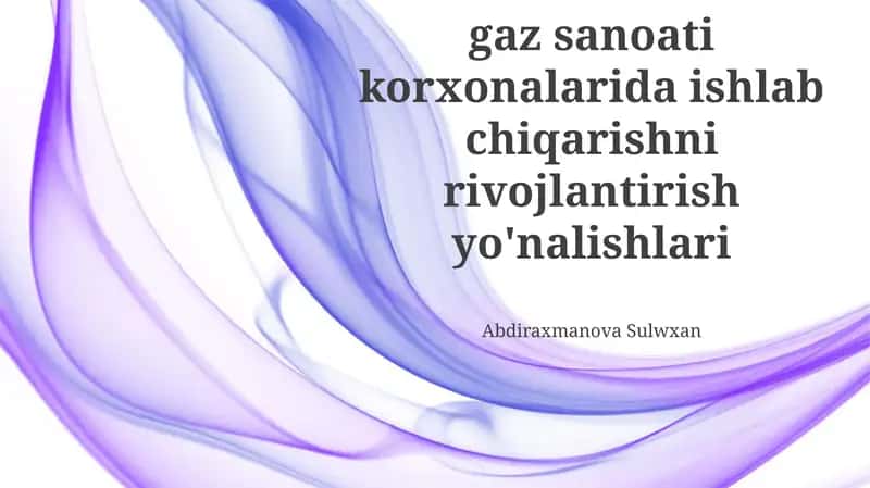 Oʻzbekiston neft-gaz sanoati korxonalarida qazib olishni rivojlantirish yoʻnalishlari 1