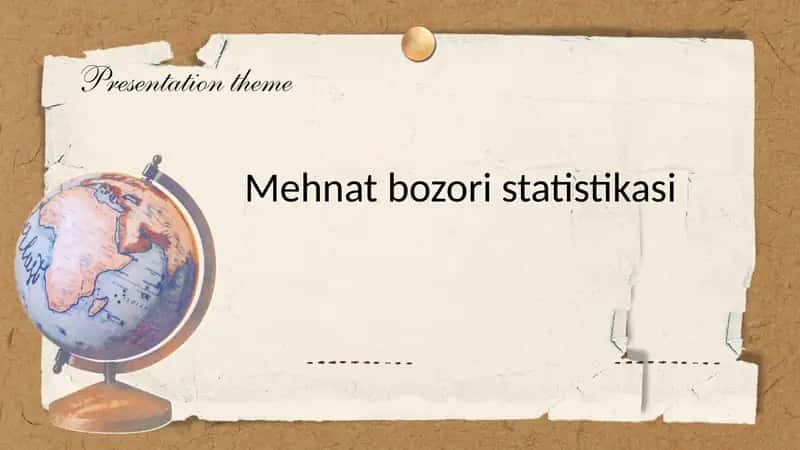 Mehnat bozori statistikasi 1
