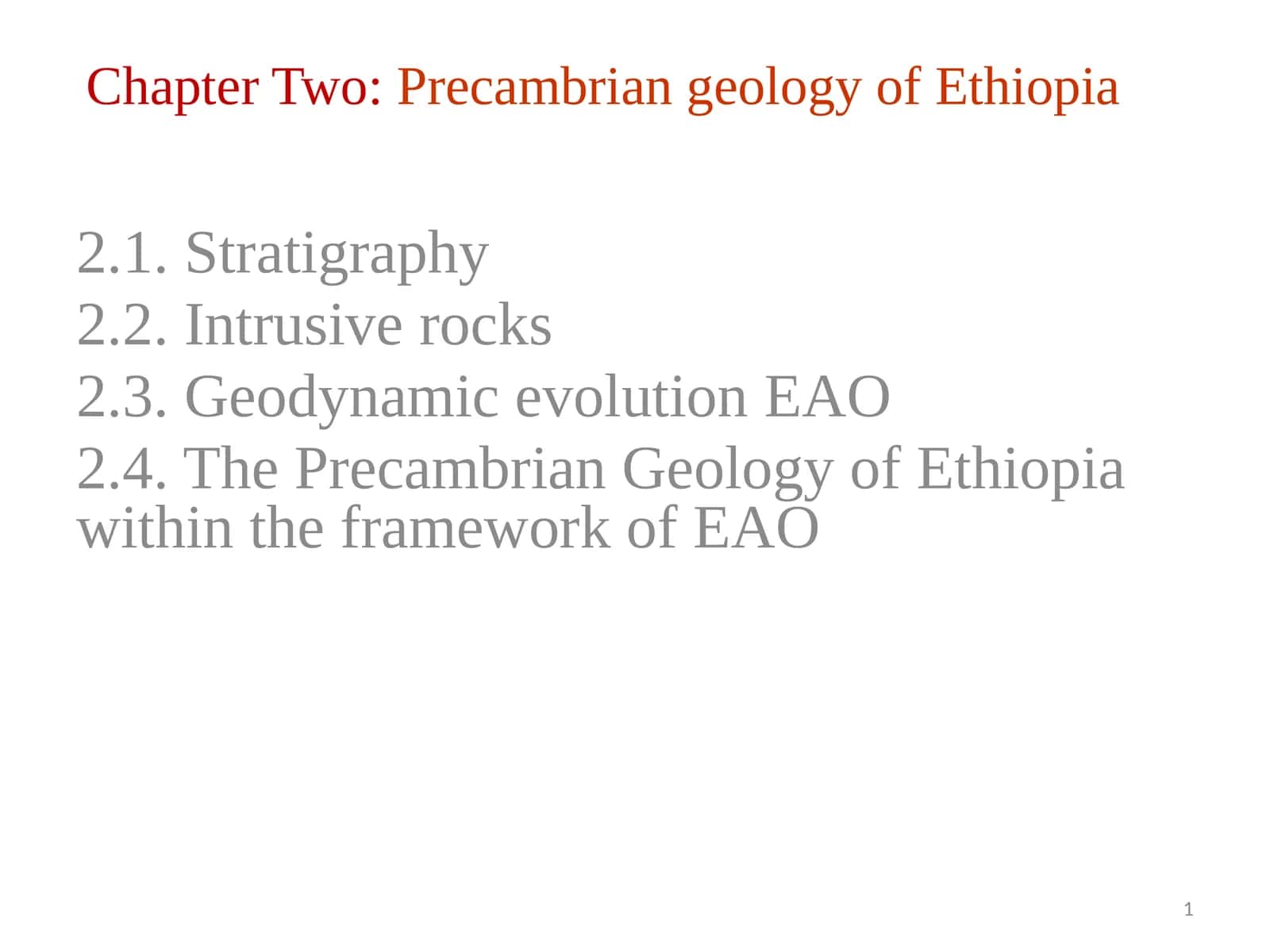 Metamorphic Terrain of Ethiopia 1