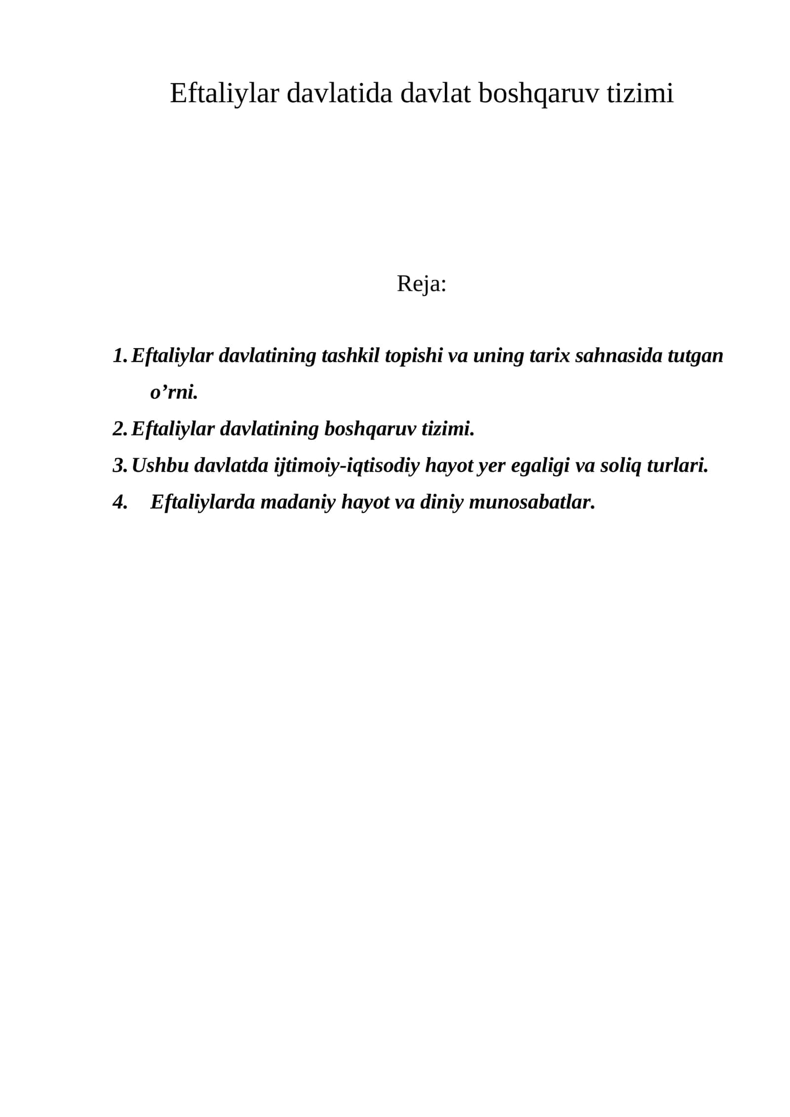 Eftaliylar davlatida davlat boshqaruv tizimi 1
