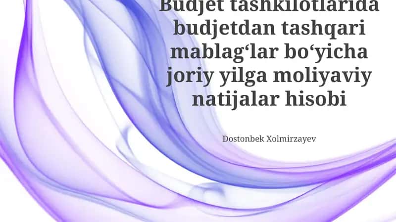 Moliyaviy hisobot 1