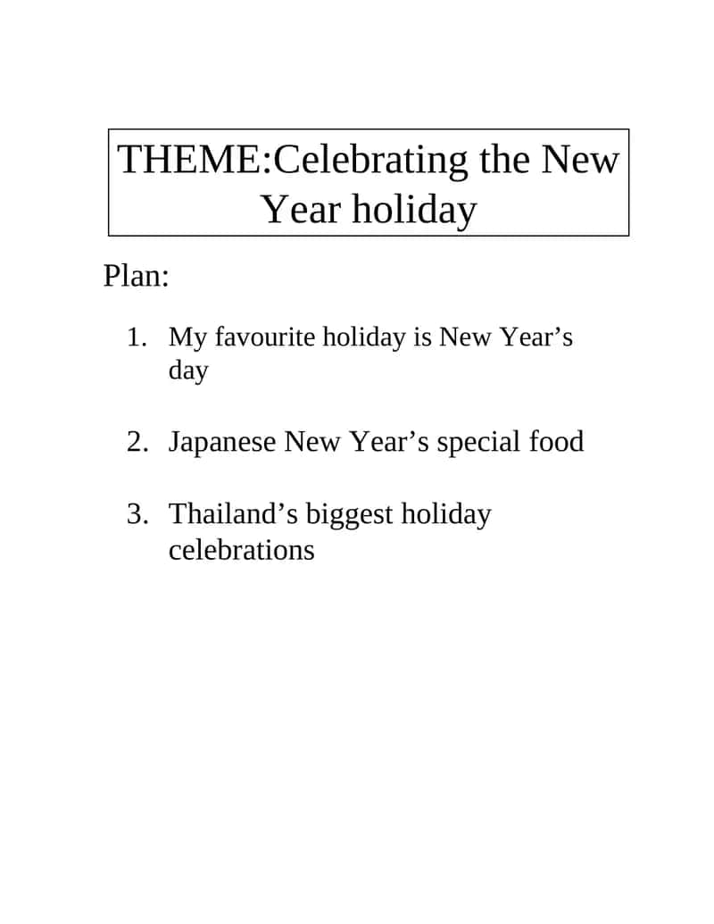 My favorite holiday is New Year’s Day 1