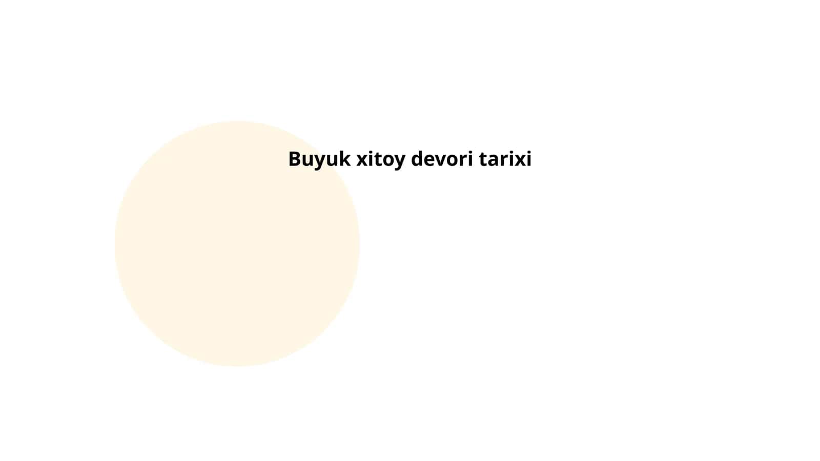 Buyuk Xitoy devori tarixi 1