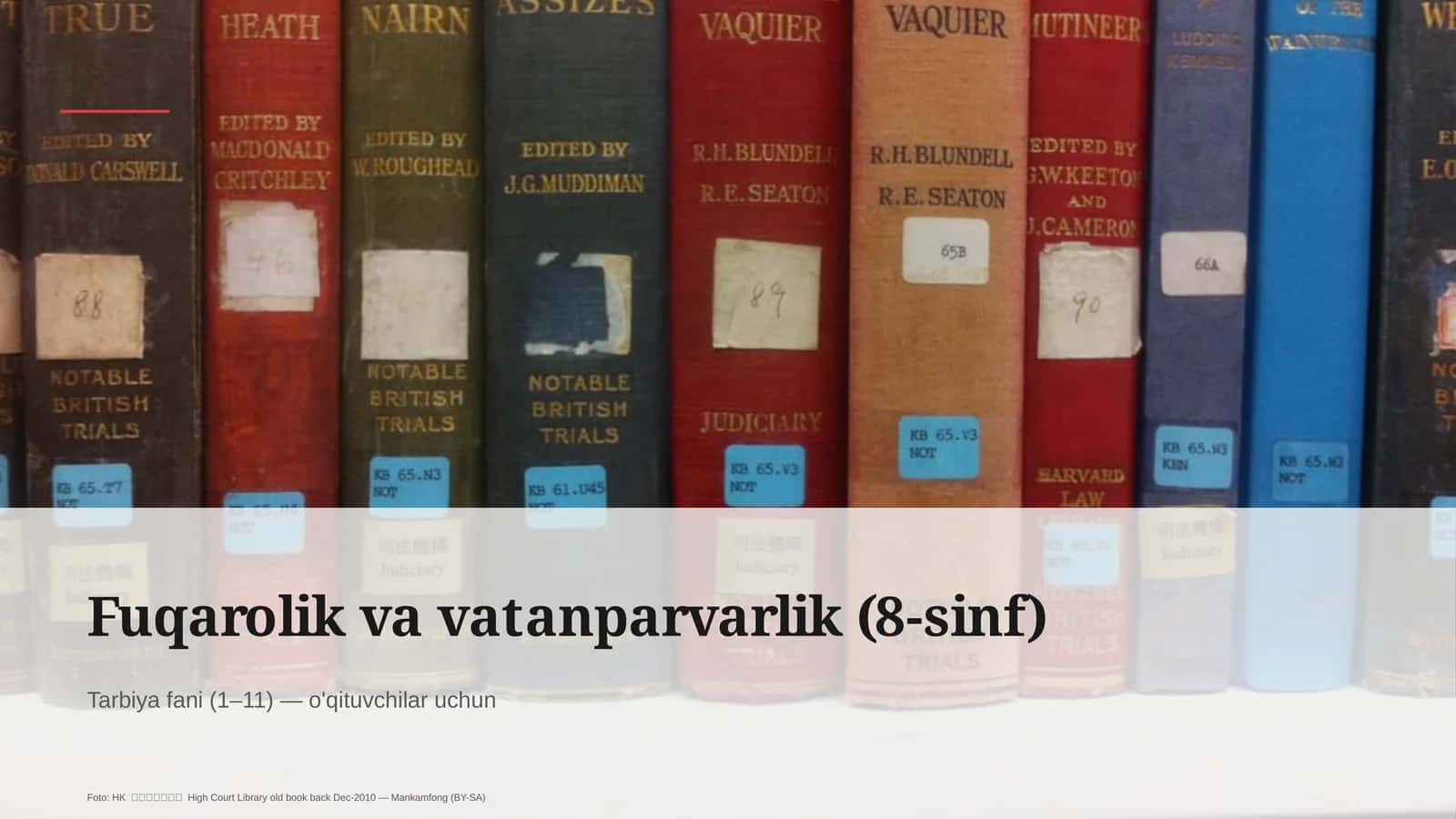 Fuqarolik va vatanparvarlik (8-sinf) 1