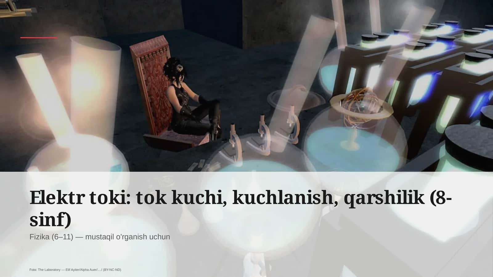 Elektr toki: tok kuchi, kuchlanish, qarshilik (8-sinf) 1