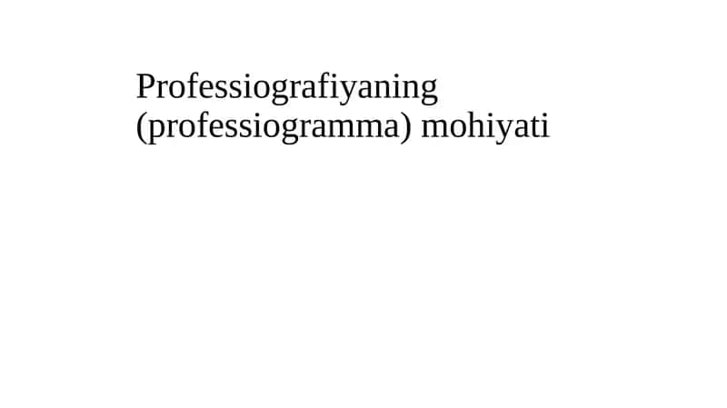 Professiografiya 1