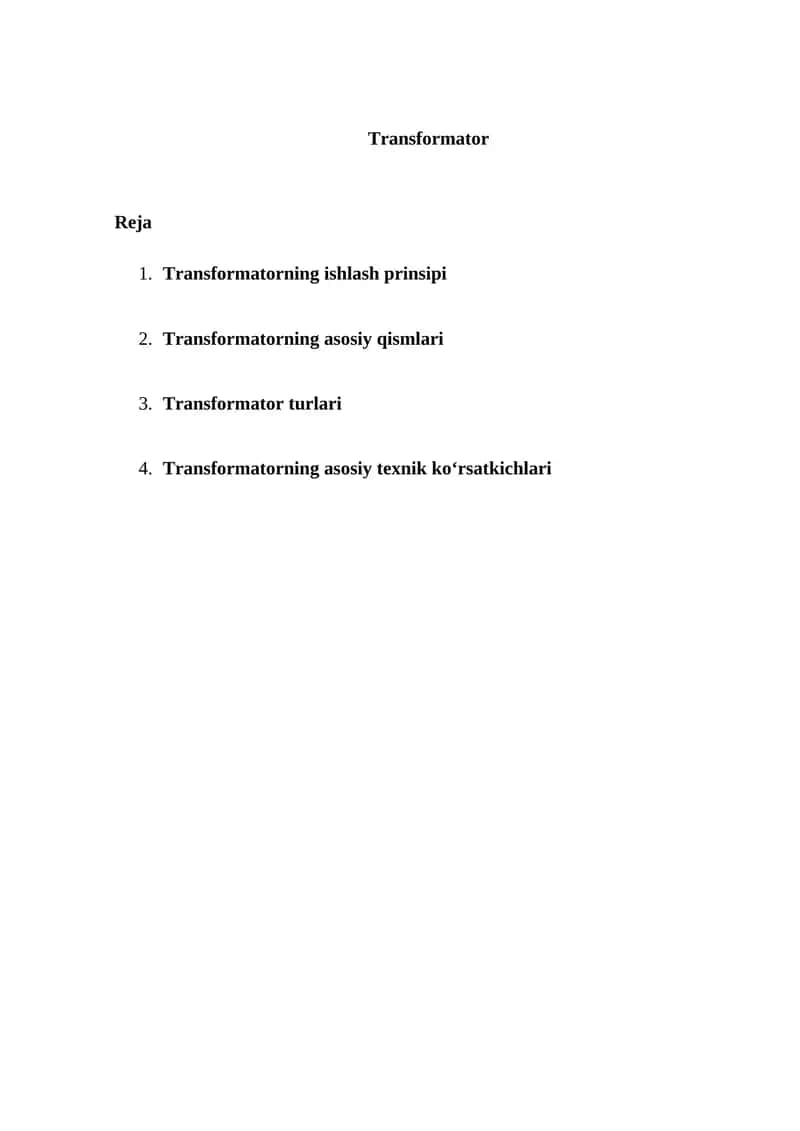 Transformator 1