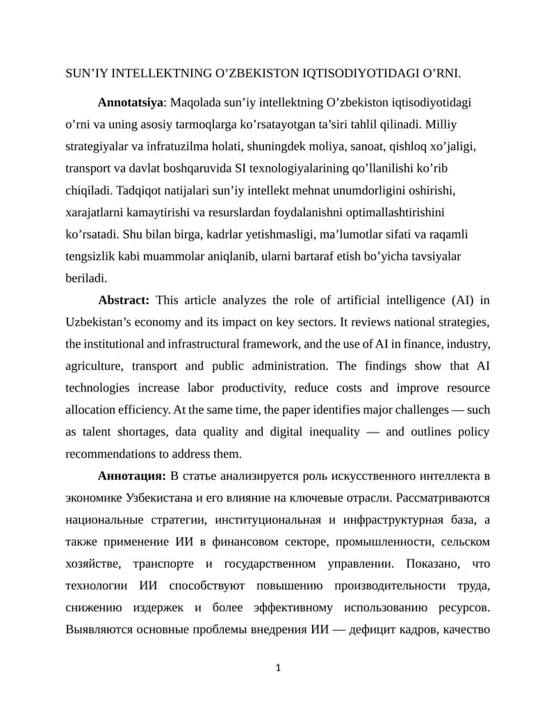 Suniy intellekt 1