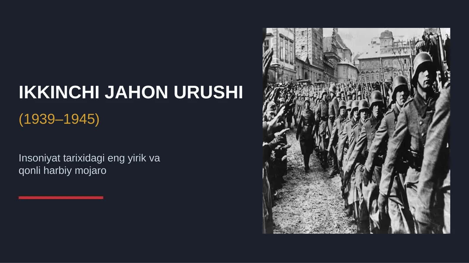 Ikkinchi jahon urushi (1939–1945) 1