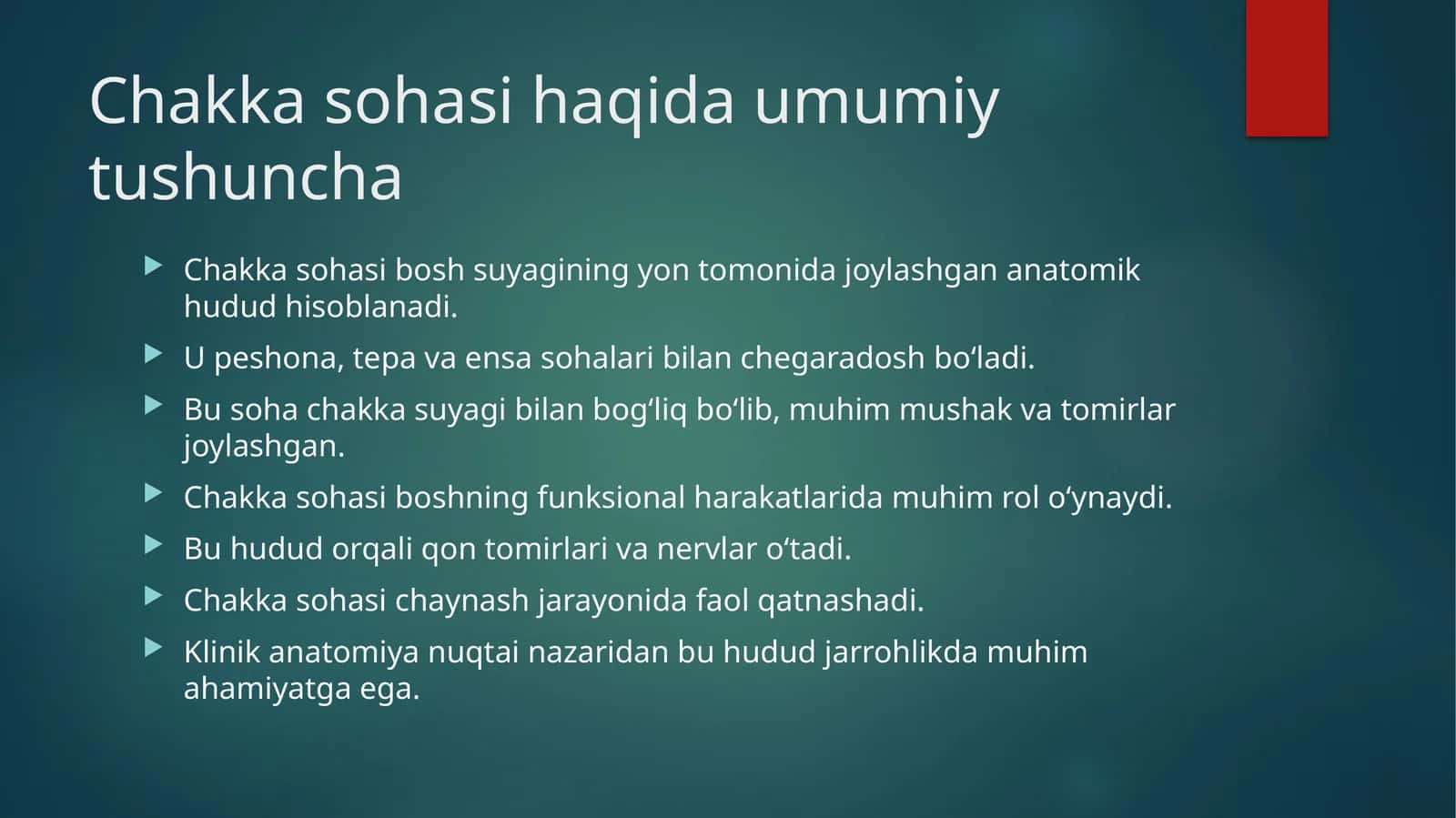 Chakka sohasi haqida umumiy tushuncha 1