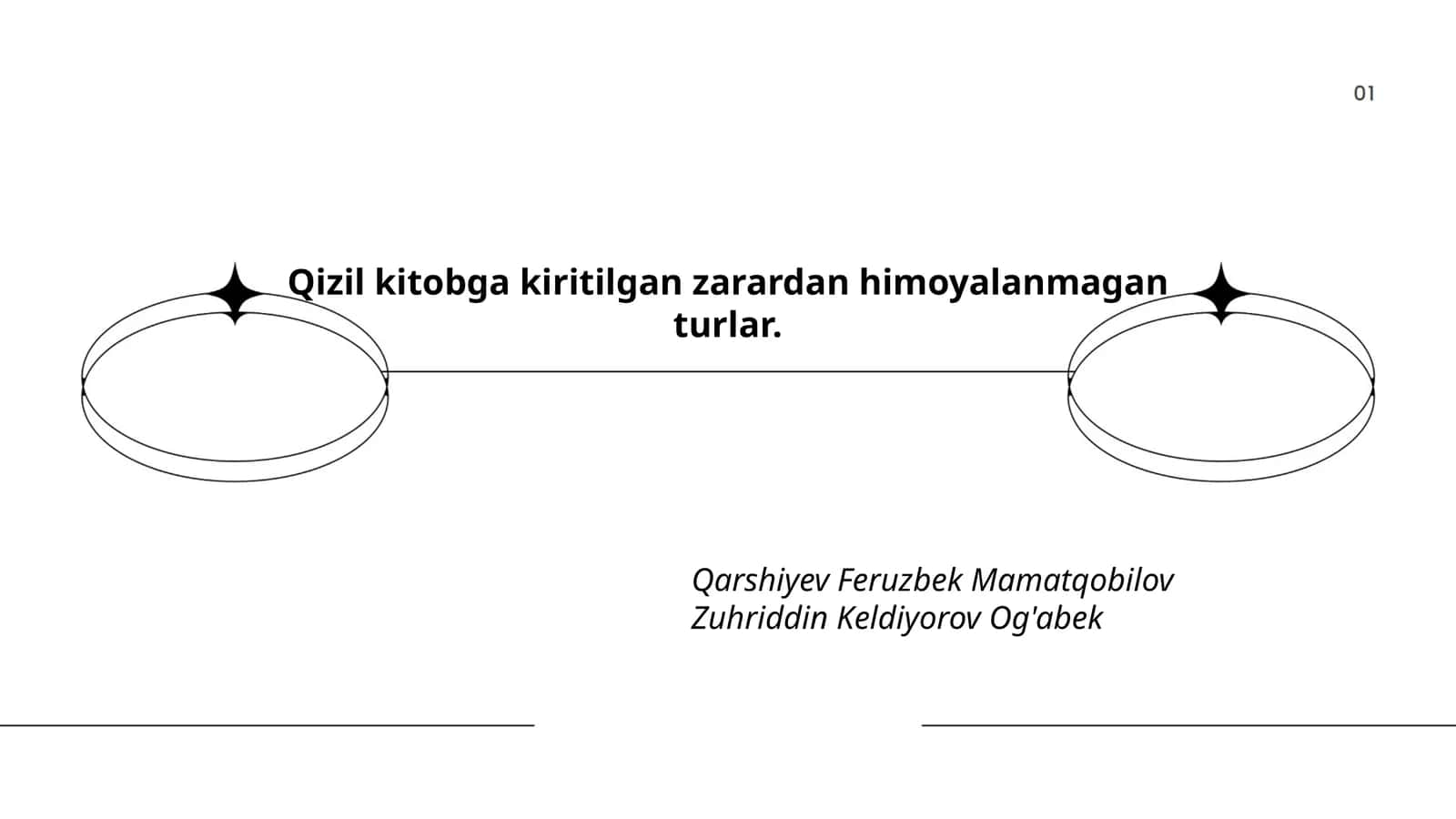 Qizil kitobga kiritilgan zarardan himoyalanmagan turlar 1