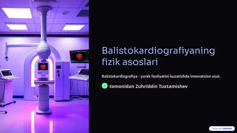 Balistokardiografiyaning fizik asoslari 1