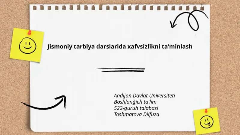 Jismoniy tarbiya darslarida xafvsizlikni ta'minlash 1