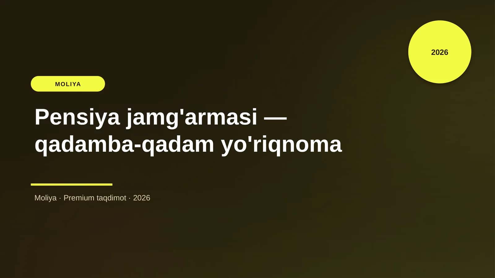 Pensiya jamg'armasi — qadamba-qadam yo'riqnoma 1