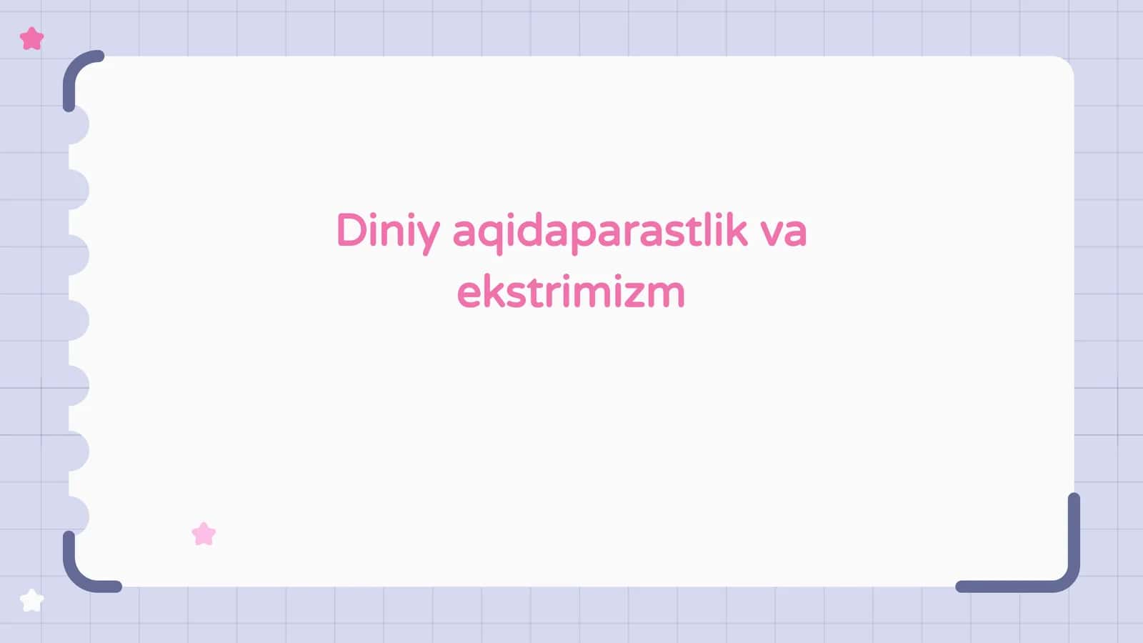 Diniy aqidaparastlik (fanatizm) ekstremizmning paydo bólishining  ijtimoiy tarixiy zaminlari  va rivojlanishi 1