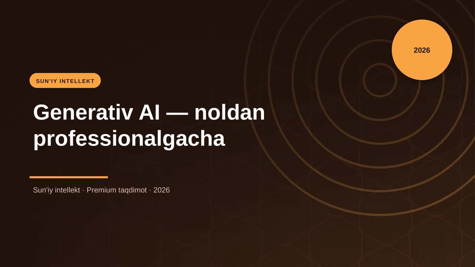 Generativ AI — noldan professionalgacha 1