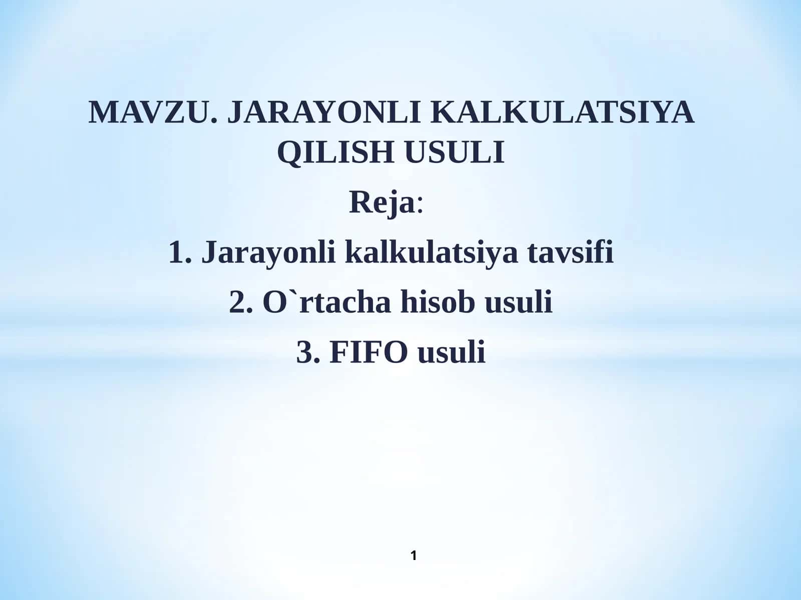 ЖAРAЁНЛИ КAЛЬКУЛЯЦИЯ ТАВСИФИ 1