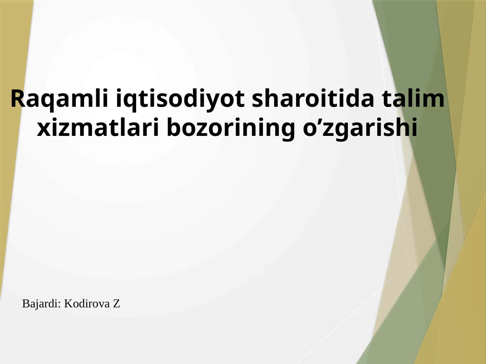 Raqamli iqtisodiyot sharoitida ta'lim xizmatlari bozorining o'zgarishi 1